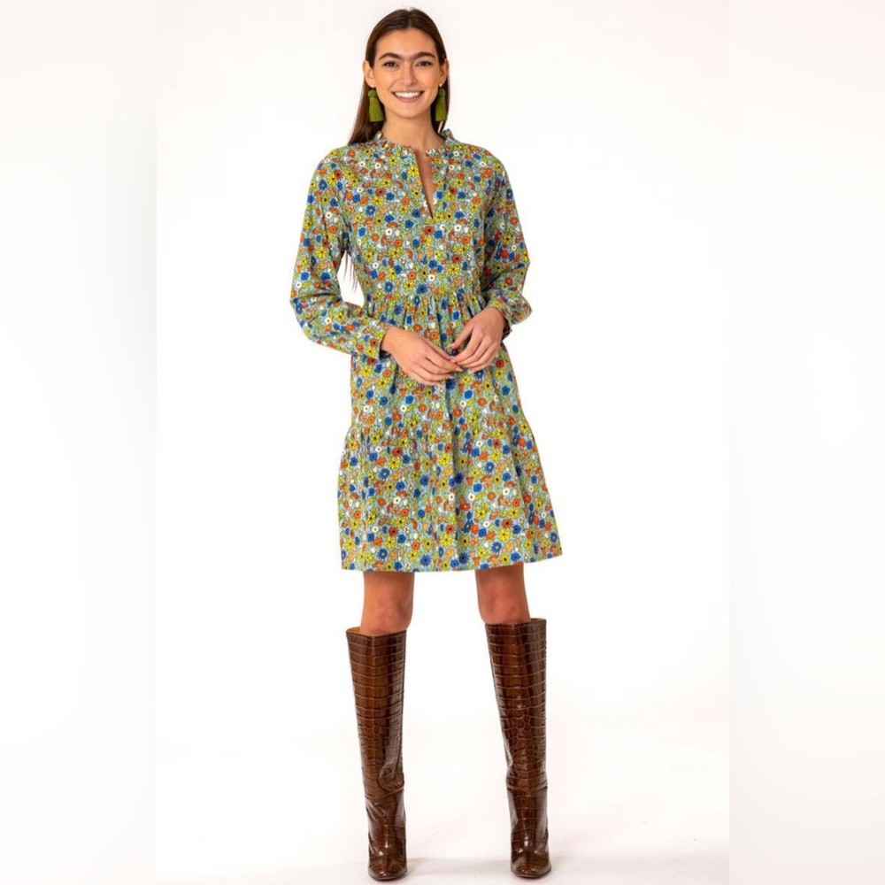 Olivia James the Label Waverly Long Sleeve Dress in Liberty Dusk Floral, Medium